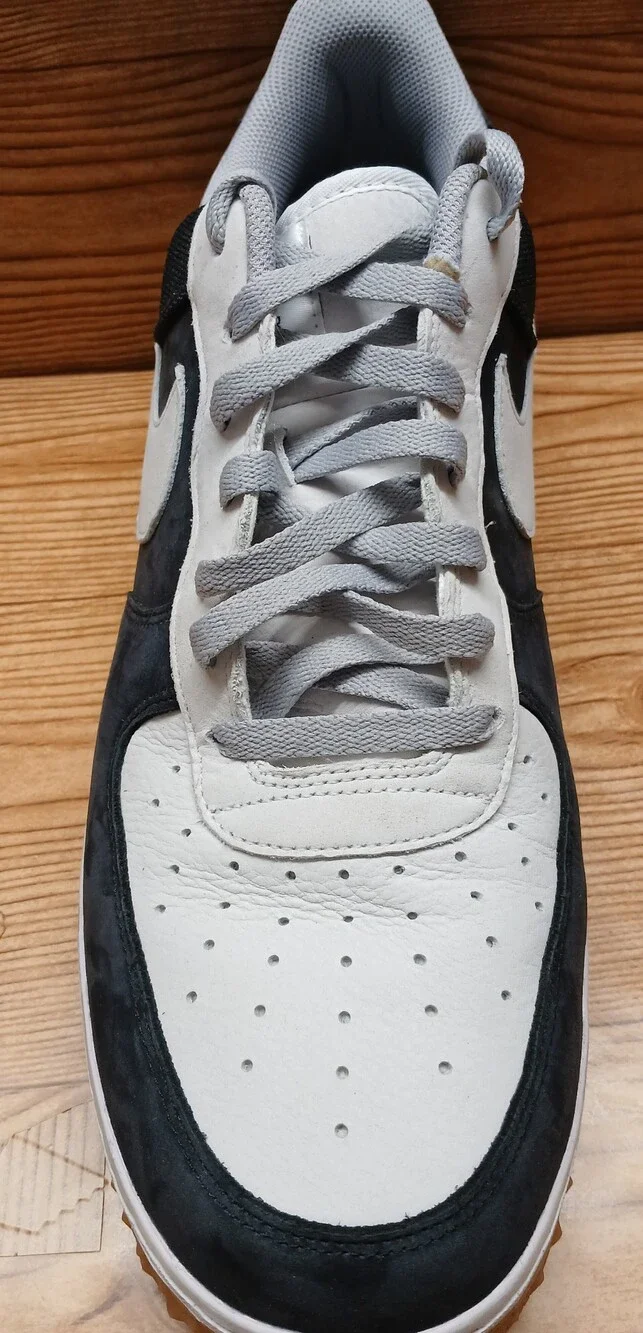 Nike Airforce 1 Men's Black and White Low-Top Sneaker